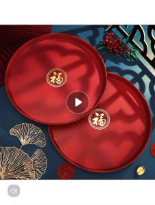 Instant Delivery ( Readystock现货)33cm thickness PP multifunction round plate 33cm 加厚版塑料圆盘