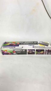 Kunci Shock Sock Set 10pcs 8-24MM New Deland Model Stang L - Sok Obeng Alat Bengkel Motor Mobil Set Chrome Tool Kit 10 In 1