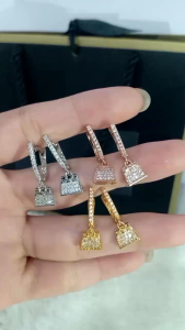 XUPING88 - Anting Gantung Model Tas - Kekinian Wanita
