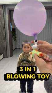 3 in 1 Blowing Toys Whistle Interest Blower toys with balloons