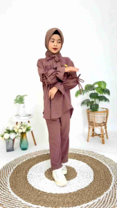 AULIA SETELAN PEREMPUAN TANGGUNG LEBARAN 2024 CRINGKEL AIRFLOW FIT 5 - 15 TAHUN