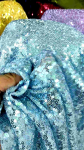 KAIN SEQUIN SERIBU PAYET / BAHAN KAIN TILE SEQUIN 1000 PAYET / TILE FULL PAYET (HARGA PER 1 METER)