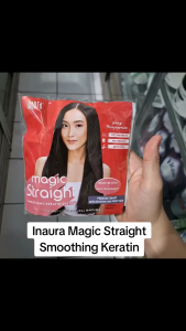Inaura Magia Straight Smoothing Keratin System Pouch 130ml Step 1&2 / Pelurus Rambut