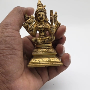 Sri Kanchi Kamakshi Amman Brass Antique Figurine st826