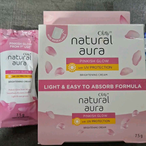 Olay Natural Aura Pinkish Glow Brightening Cream 7.5g | Olay Natural White Mochi Night 2-in-1 Facial Cream 7.5g | Olay Natural White Light Up Glow Girl! 2-in-1 Facial Cream 7.5g | 50% OFF