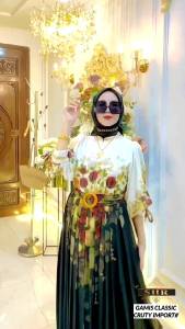 SHR MAXI DRESS BUNGA CLASIK VIRAL