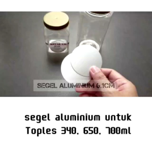PILIH 100PCS 50PCS 20PCS SEGEL ALUMINIUM FOIL 6CM 6.1CM UNTUK TOPLES diameter 6CM 6.5cm 7cm MURAH JAR TOPLES 340ml 650ml 700ML hexagonal segel induksi SETRIKA DISTRIBUTOR GROSIR BOTOL TOPLES JAR MURAH jayastore18
