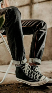 Celana Selvedge Denim Accent 15oz Jean Panjang Jumbo Celana Jeans Selvedge Murah Bestt Seller