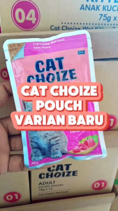 Cat Choize sachet kitten tuna 75grX12 (paket 1dus 12pcs) wet food | makanan kucing untuk kitten rasa tuna cat food