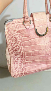 Preloved Aigner Germany Pink BagGenuine Leather Bag