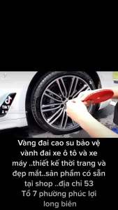 Vòng đai cao su trang trí và bảo vệ vành xe ô tô và xe máy