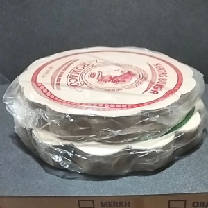 Kertas Nasi Laminasi Alas Piring Rotan Coklat Bunga Isi 250 Lembar l Alas Makanan