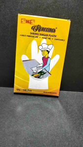 Sarung Tangan Plastik Sekali Pakai Isi 100 Pcs Disposable Hand Glove Multifungsi Serbaguna