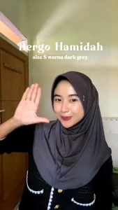 ZHC - HIJAB BERGO HAMIDAH SIZE S (ORI) - HIJAB SPORT - HIJAB INSTAN BERGO PED TEBAL SIZE S