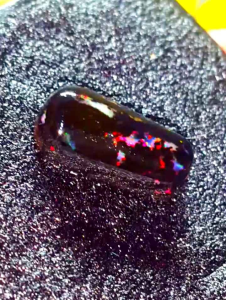 Batu Cincin Black Opal Sempur Banten Jarong Natural