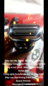 Máy cạo râu. Braun  Series S7  made in Germany. Công nghệ Pulsonic rung 10.000 xung vi mô /phút.  Máy  Electric Razor Series 360° Công nghệ AutoSense đọc và điều chỉnh  .Máy cạo điện không thấm nước 100%  Beard Trimmer   Brau zalo@346960553