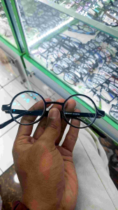 YOI3021CM - Kacamata Anti Radiasi Photocromic blueray Bahan plastik model bulat