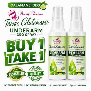 TAWAS CALAMANSI BAKING SODA UNDERARM DEO SPRAY 60ML BUY 1 TAKE 1 NEW PACKAGING| Powder Finish | Anti Chicken Skin | Anti Hair | Helps Control Sweat | Whitening Underarm Care