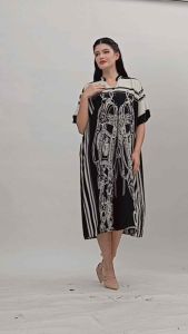Daster Cantik Model Nagita Lengan Pendek Motif Bunga Bunga Bahan Adem Bumil Busui