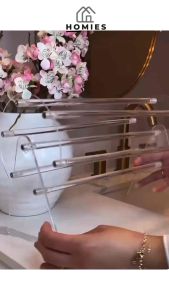 HAIRCLIP ORGANIZER / TEMPAT JEDAI AKRILIK PUTAR / ACRYLIC HOLDER DISPLAY/ BAHAN PREMIUM