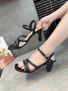 Dép quoai hậu  dép cao gót nữ  gót cao 7cm