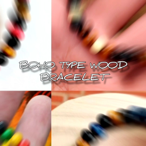 10pcs 6mm Wood Bracelet Ethnic Casual Boho Paninda Multicolor Beaded Cuff