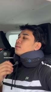 Philips Neck Massager and Pillow | Rechargeable Neck Massager | 3 Massage Modes | 2 Adjustable Heating Levels | 360° Ring-Style Neck Rest Pillow | Neck Pillow Massager | Portable Neck Massager | Long Working Time Neck Massager