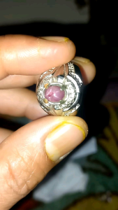 Rubi Alami Burma Ster & Ring Alpaka No75: Kinclong & Mulus