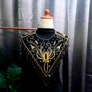 Kace/ Cape Hiasan Leher Bludru Payet