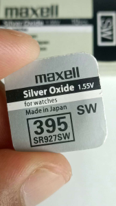 Baterai MAXELL 395 SR927SW 1.55 VOLT Silver Oxide ORIGINAL