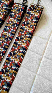 Tali selempang katun motif fullcolour