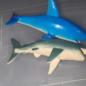 Sea life animals Model Figurines with sounds (Orca Whale Blue Dolphin Grey Shark)