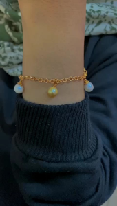 Gelang mutiara laut | gelang rhodium mutiara air laut asli lombok