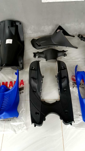 fullset cover body kasar Yamaha Mio sporty/Mio lama 2004-2007 dek paruh kolong biru