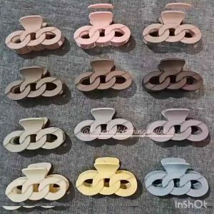 JEPIT RAMBUT RANTAI DOFF 9CM: Gaya Korea & Vintage Matte