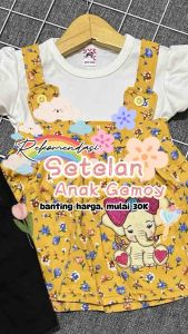 Set pakaian bayi perempuan / setelan bunga cute D&J kids