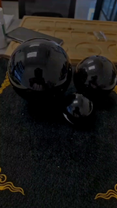 decorations display black obsidian sphere