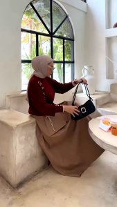 SETELAN MODE OLIVIA SET TERBARU BY IRISH LABEL 100%ASLI REAL ADA MODE GAZIA FATIMAH