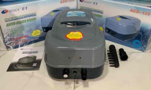 Resun ACD-130 Auto AC/DC Low Noise Air Pump (90watts) 130L/min Battery Backup Air Pump Adjustable Air Flow