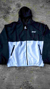 SSONE jaket parasut pria windbreaker outdoor bahan parasut premium tebal lembut