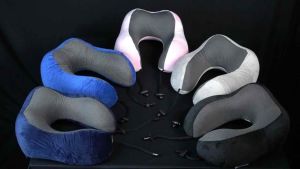 Promo! Rhodey Bantal Leher Travel Memory Foam Nick Pillow