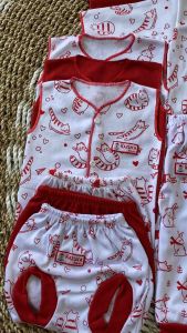 Series Merah Cabe - 18pcs / 9stel Baju Bayi Baru Lahir Series Sage 0-3 Bulan SNI Bayi Baru Lahir New Born Lembut Tebal Adem Bayi Baru Lahir