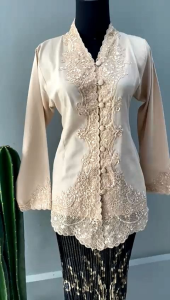 Grosir Kebaya Encim Senada Motif Bordir Modern Tangan Panjang Bisa Untuk Wisuda Bisa COD