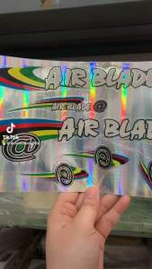 Bộ tem xe đạp AIRBLADE chữ màu trắng hàng nhập Thái Lan chất lượng cao dành trang trí riêng cho dòng xe này tem màu sắc cực đẹp và bền giá bán cực tốt bán lẻ như bán sỉ