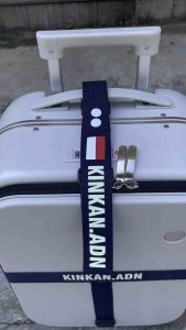 Bundle Sabuk Koper 2 Arah dan Tag Koper Custom Nama Umroh Naik Haji Travelling