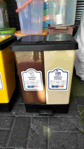 TWIN TOWER DUSTBIN 25 LT/TEMPAT SAMPAH 25 LITER/TONG SAMPAH KOTAK/PEDAL PAIL 25 LT/TEMPAT SAMPAH ORGANIK