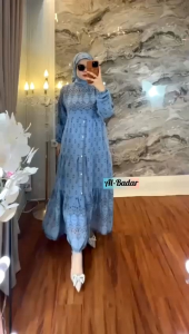 Gamis Set Hijab Ceruty Full Furing: Cocok Untuk Acara Formal