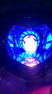 Reflektor Batok Lampu Depan Jupiter MX New 135 Proji Rainbow Super Terang