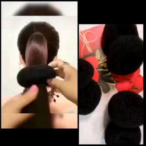 CEPOL DONAT SANGGUL RAMBUT / IKAT RAMBUT DONAT ELASTIS / KUNCIR DONAT / HAIRBUN DONUT  - 1PCS / HBK-78253545/78233442