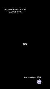 LAMPU THAIL LAMP/LAMPU BAGASI PANAH LED RGB 3 UKURAN 12V/24V